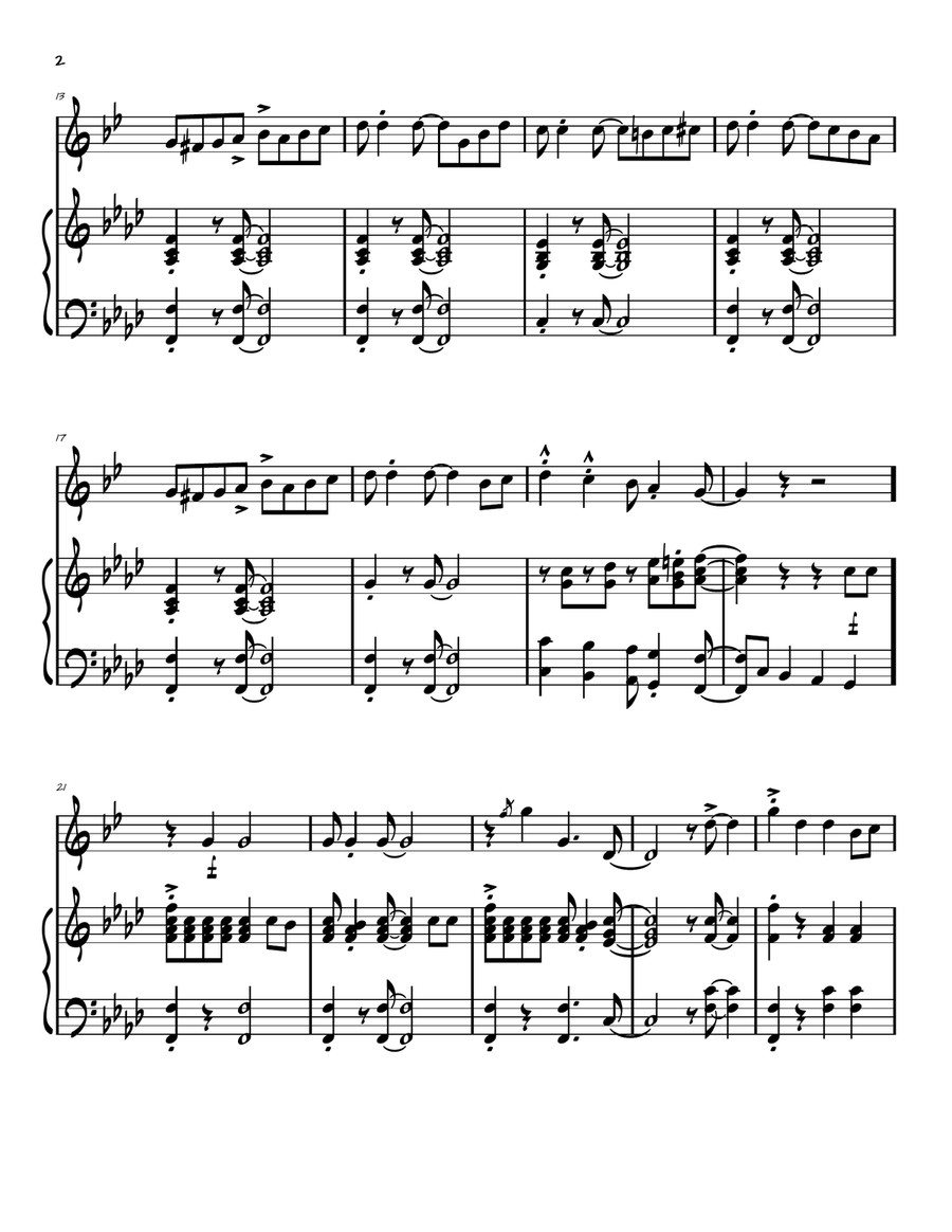 Battle of Jericho Battle of Jericho B-Flat Trumpet scores gallery preview page 2