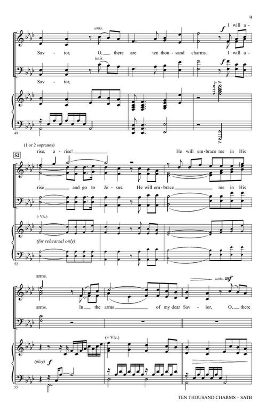 Ten Thousand Charms Ten Thousand Charms 4-Part scores gallery preview page 5