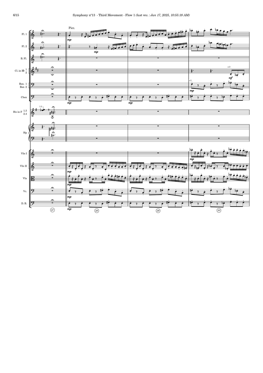 Symphony nº13 (third movement) Full Orchestra scores gallery preview page 6