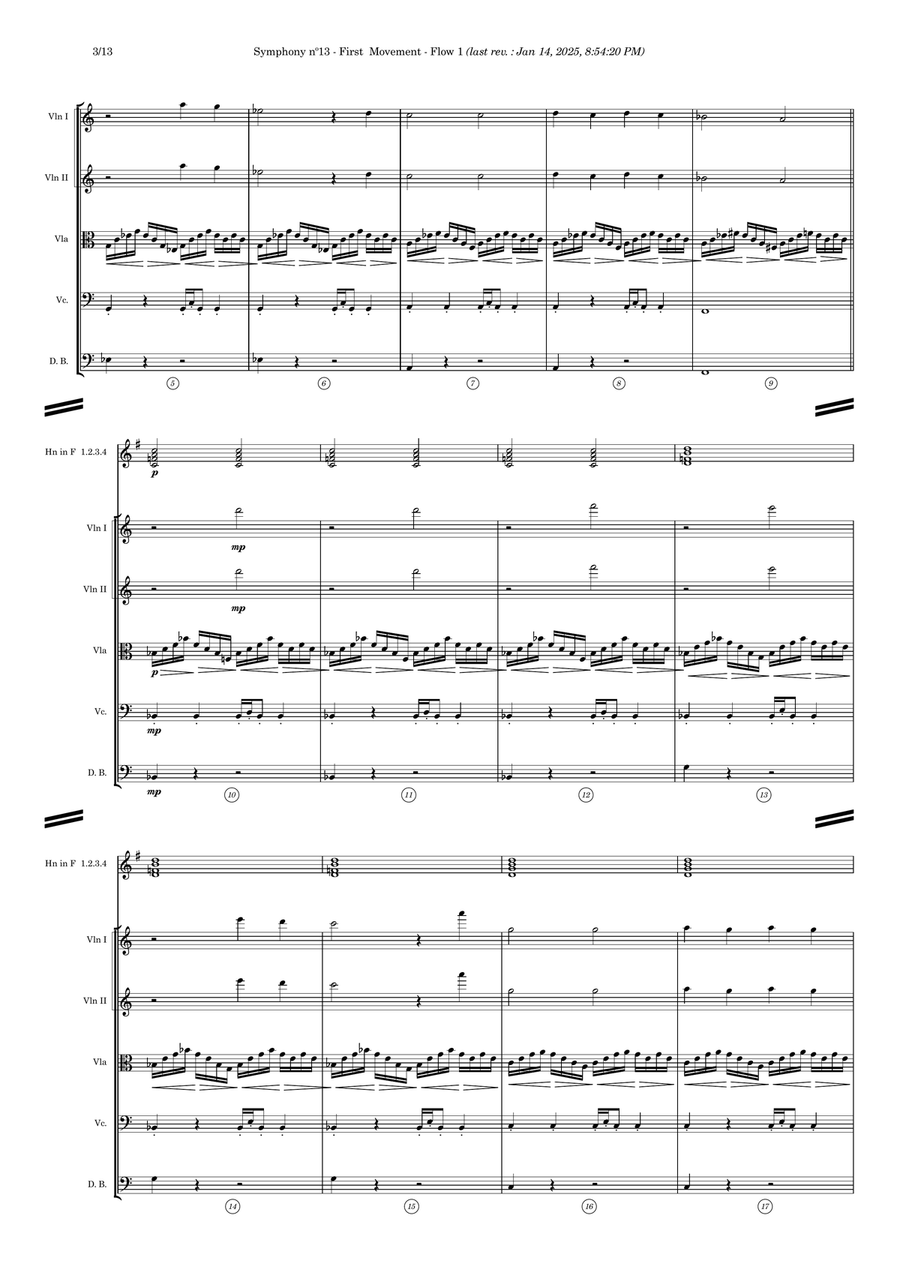 Symphony nº13 (first movement) Full Orchestra scores gallery preview page 3