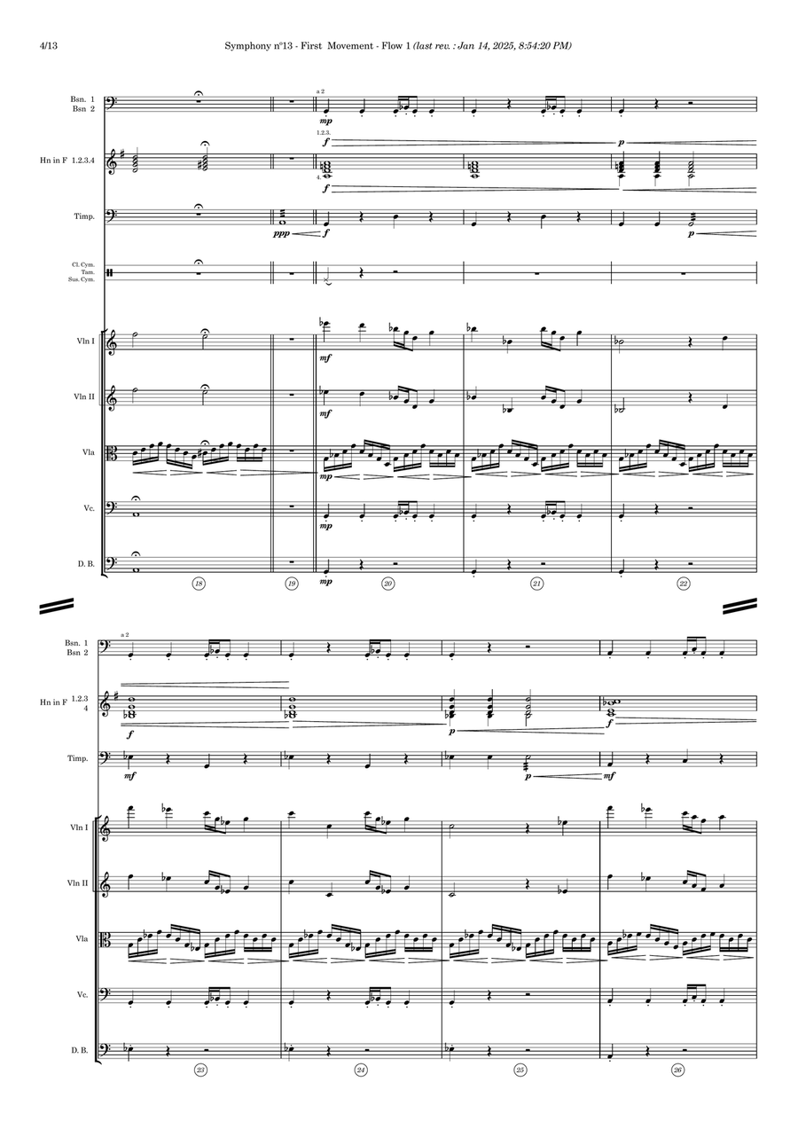Symphony nº13 (first movement) Full Orchestra scores gallery preview page 4
