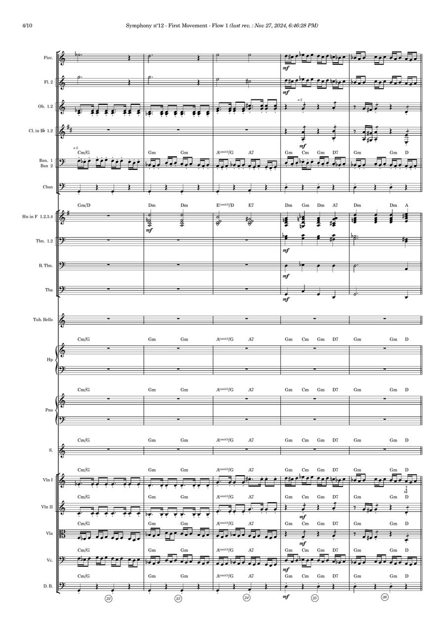 Symphony nº12 (first movement) Full Orchestra scores gallery preview page 4