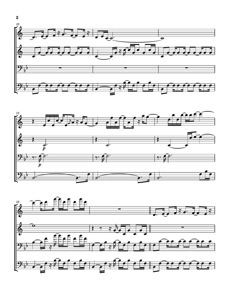 Bellavia Brass Quartet scores gallery preview page 3