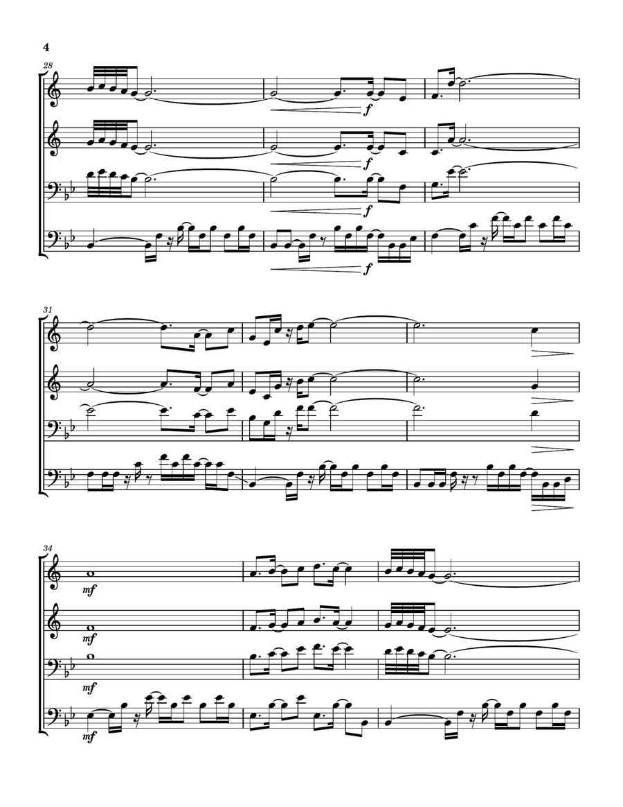 Bellavia Brass Quartet scores gallery preview page 5