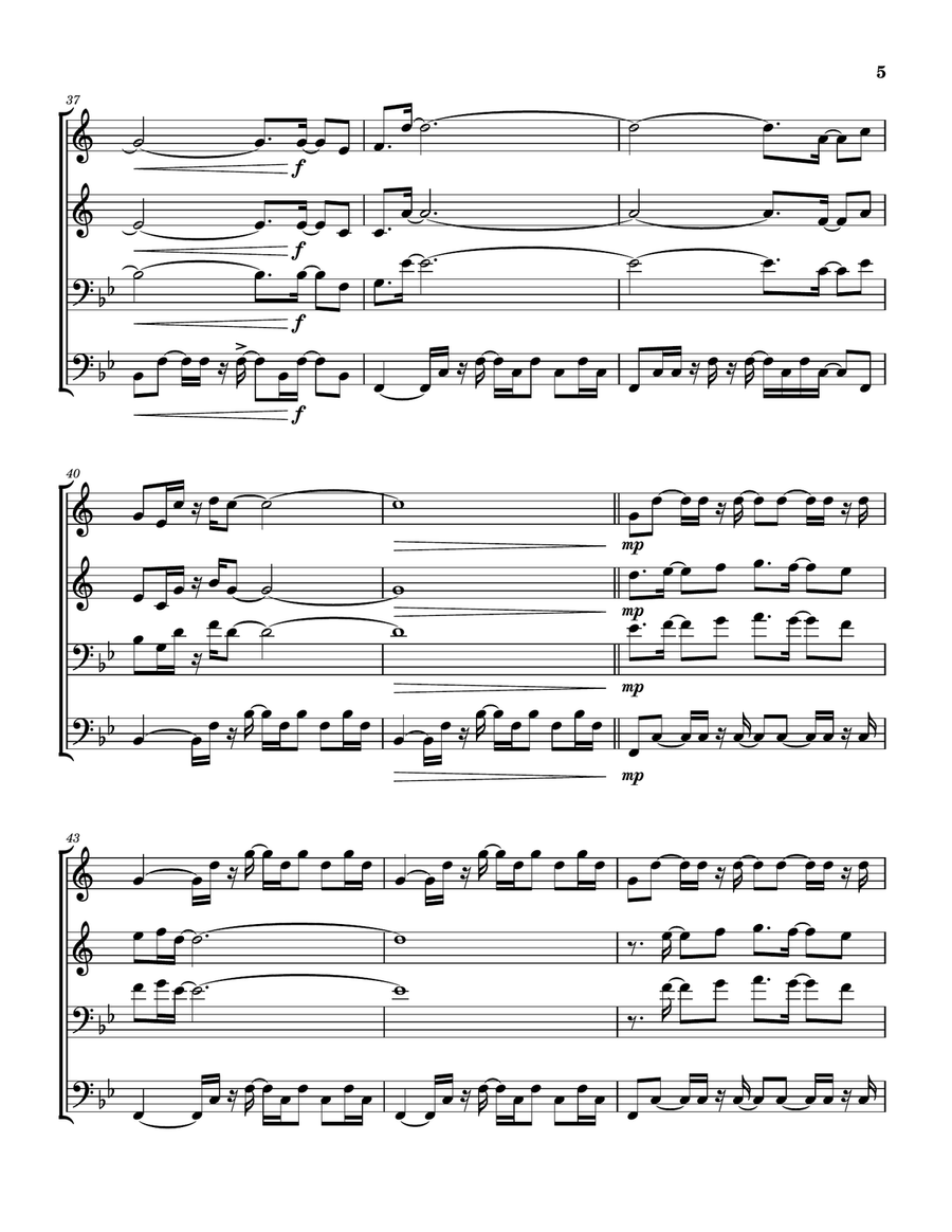 Bellavia Brass Quartet scores gallery preview page 6
