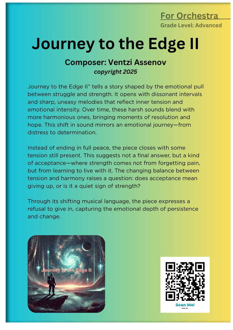 Journey to the Edge II Full Orchestra scores gallery preview page 1