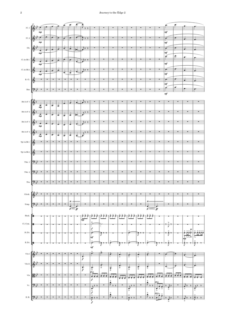 Journey to the Edge II Full Orchestra scores gallery preview page 4