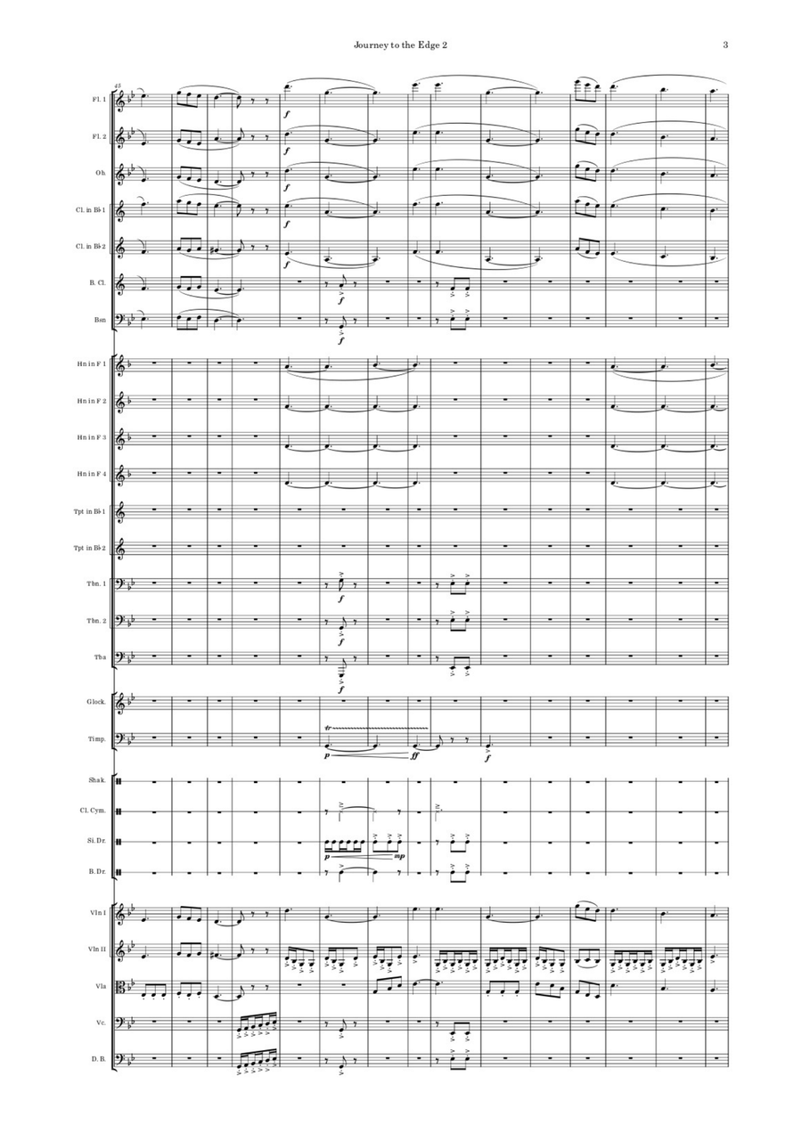 Journey to the Edge II Full Orchestra scores gallery preview page 5