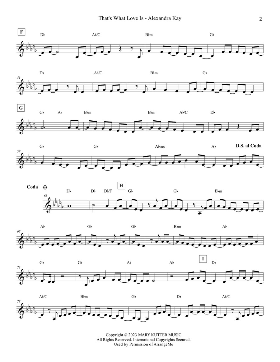 That's What Love Is Piano scores gallery preview page 2