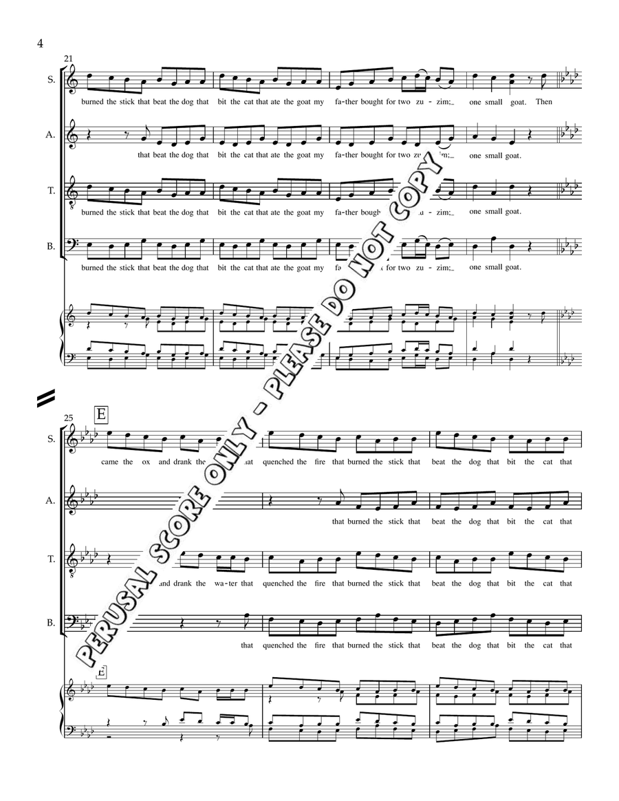 One Small Goat One Small Goat 4-Part scores gallery preview page 5