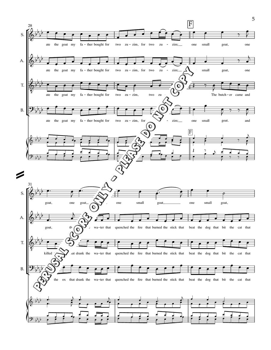 One Small Goat One Small Goat 4-Part scores gallery preview page 6