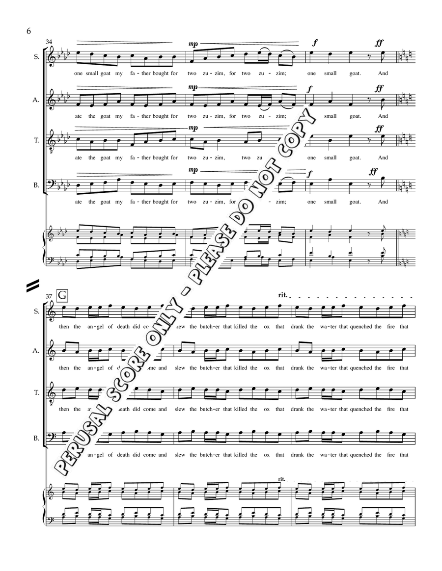 One Small Goat One Small Goat 4-Part scores gallery preview page 7