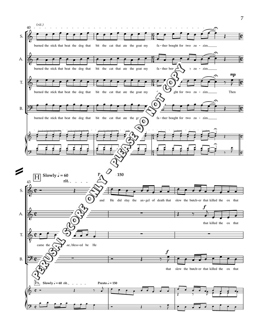 One Small Goat One Small Goat 4-Part scores gallery preview page 8
