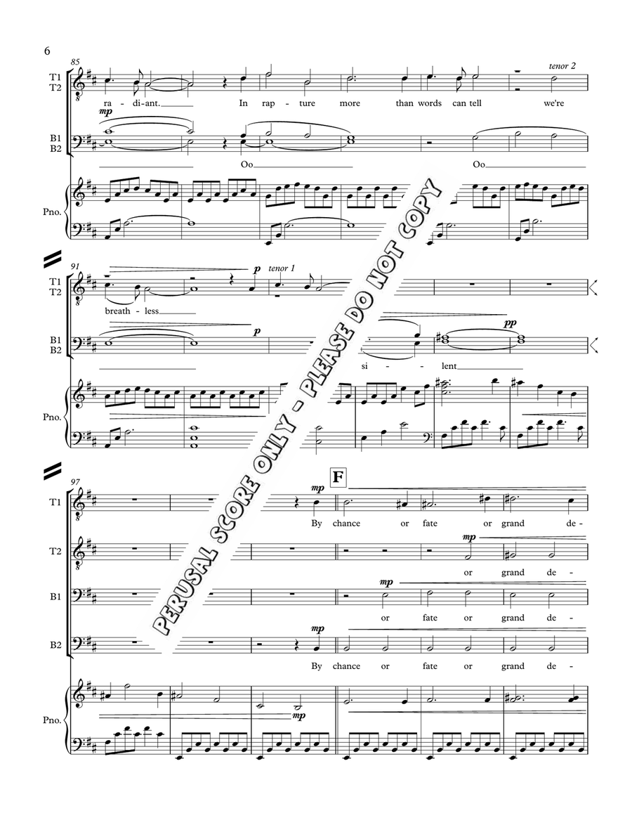 The Grace Of Light TTBB - Sheet Music page 6