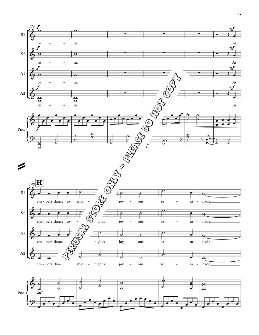 The Grace Of Light SSAA - Sheet Music page 9