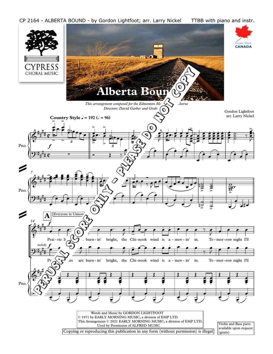 Albert Bound Albert Bound TTBB scores gallery preview page 2