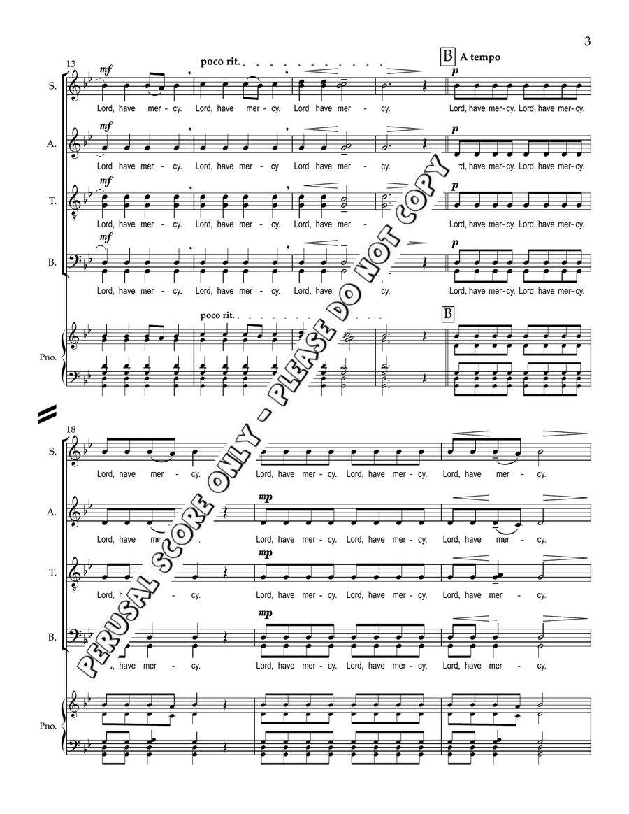 Litany Of Supplication 4-Part - Sheet Music page 4