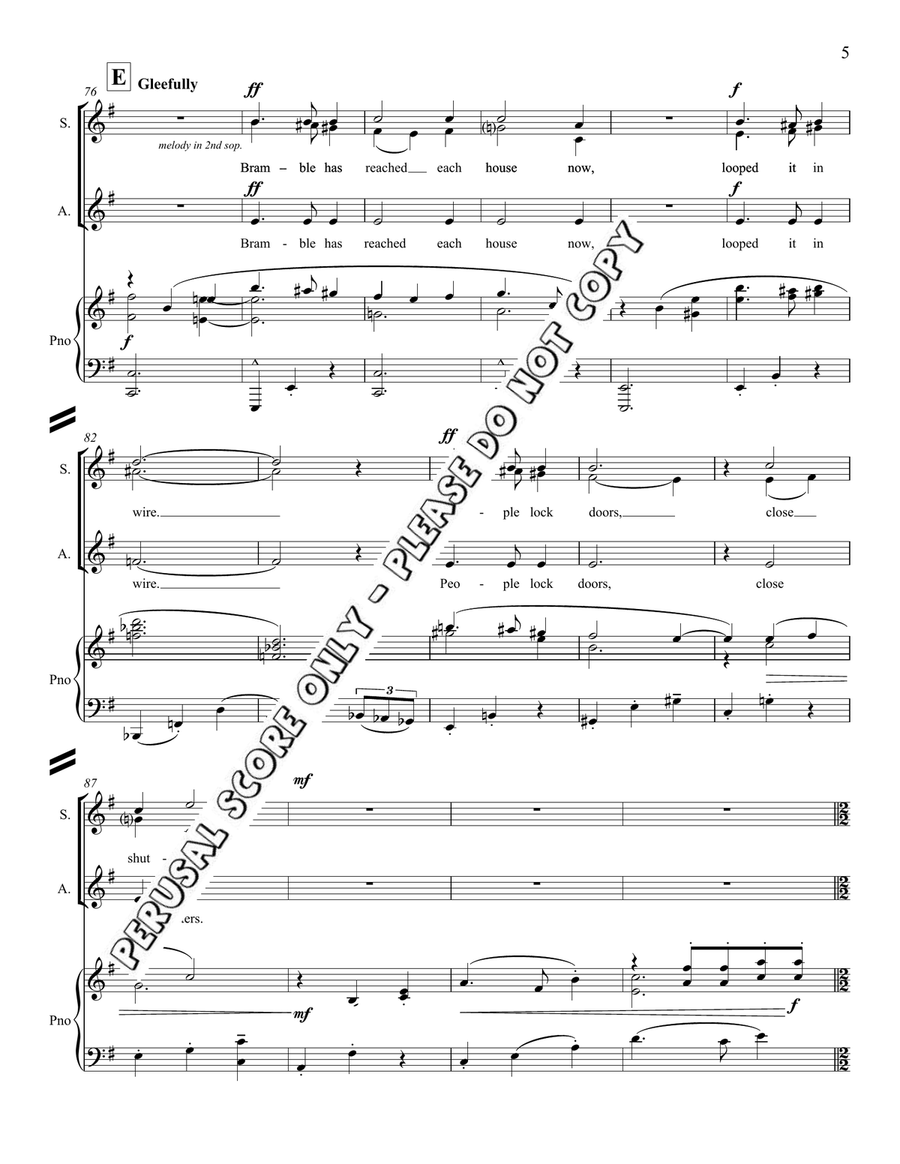 Bramble SSA - Sheet Music page 6