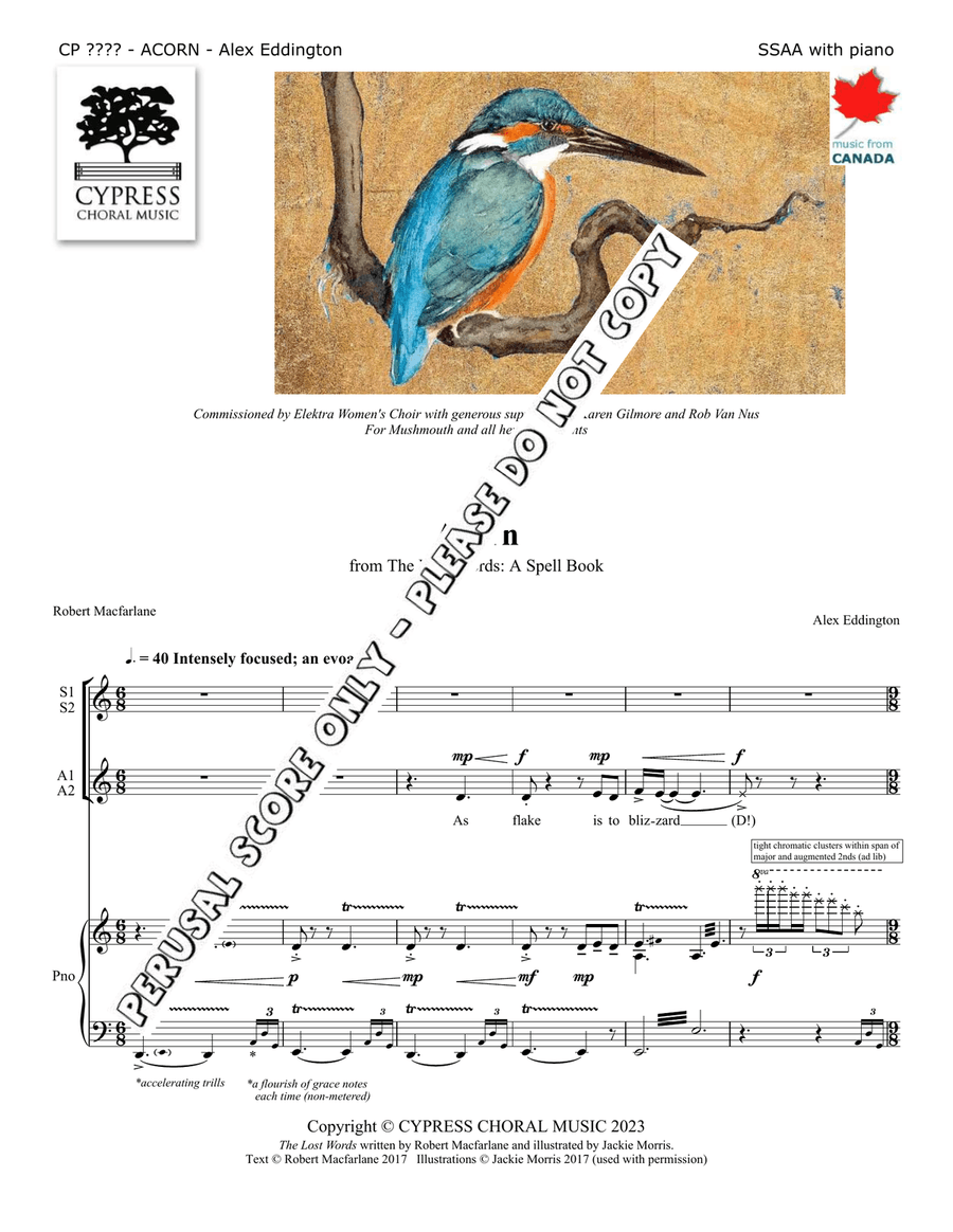 Acorn SSAA - Sheet Music page 2