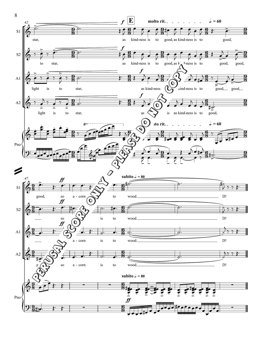 Acorn SSAA - Sheet Music page 9