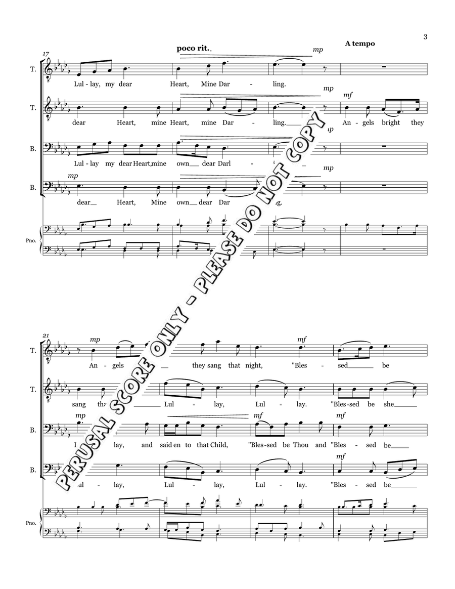 Lullay My Liking TTBB - Sheet Music page 4