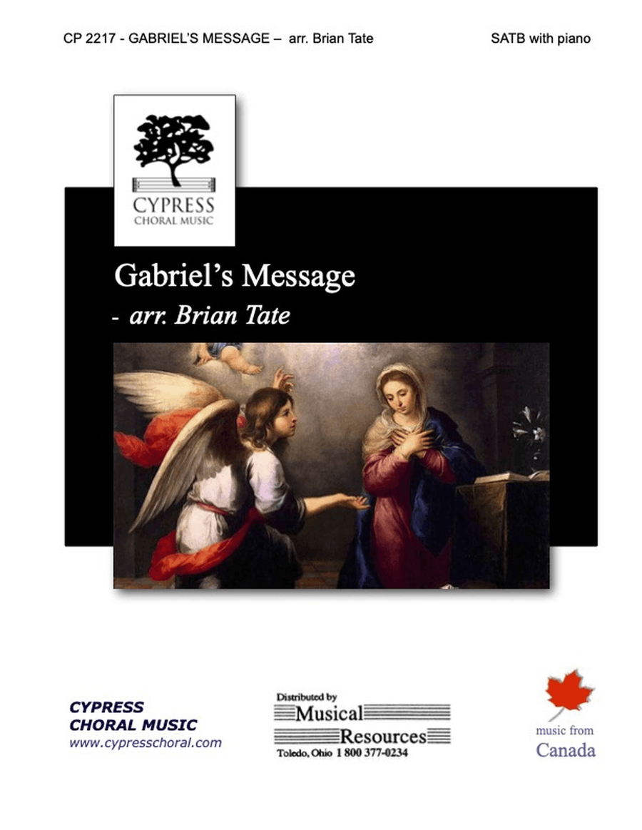 Gabriel’s Message Gabriel’s Message 4-Part scores gallery preview page 1