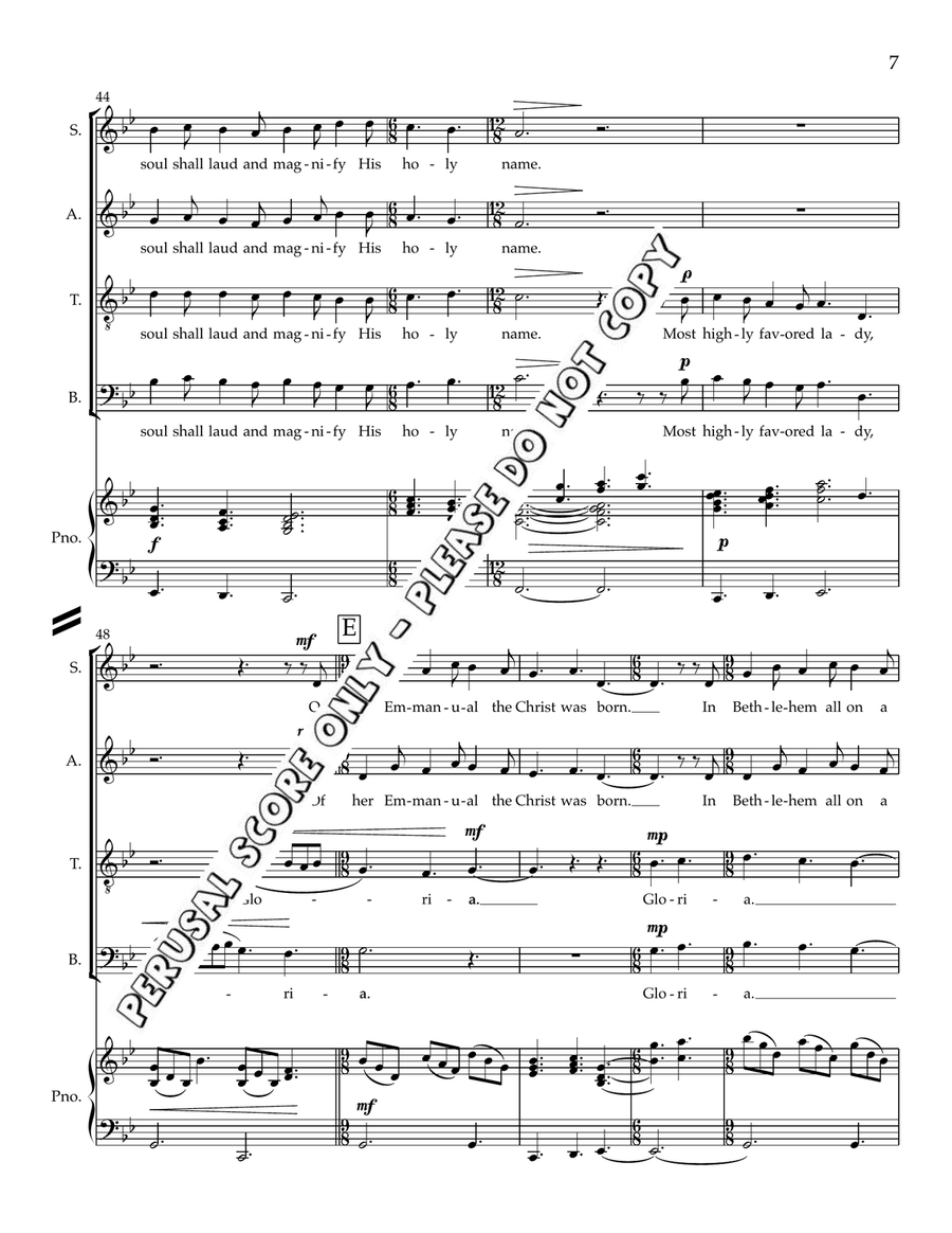 Gabriel’s Message Gabriel’s Message 4-Part scores gallery preview page 7