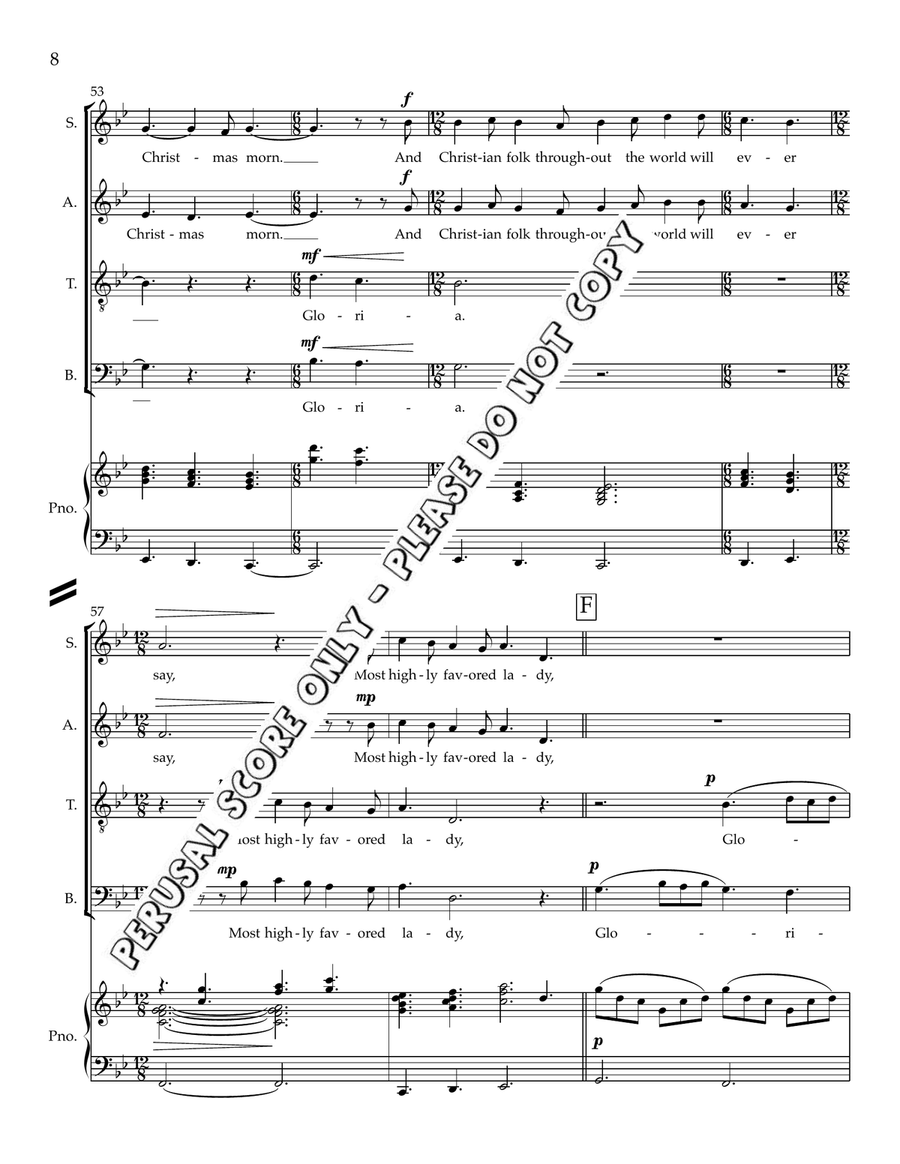 Gabriel’s Message Gabriel’s Message 4-Part scores gallery preview page 8