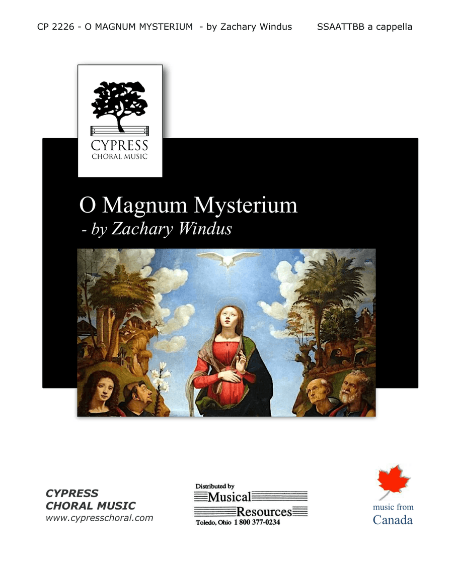 O Magnum Mysterium O Magnum Mysterium 4-Part scores gallery preview page 1