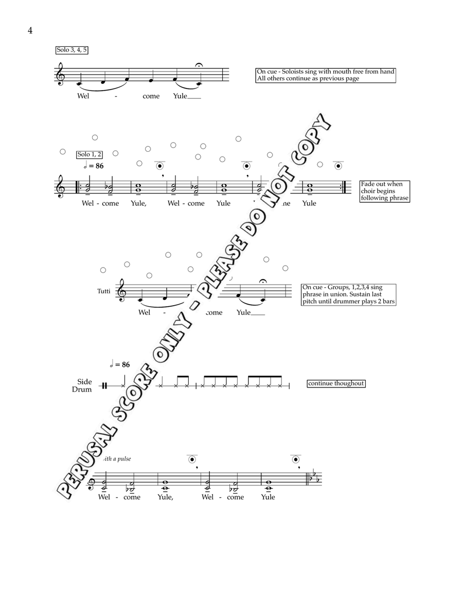 Welcome Yule Welcome Yule SSAA scores gallery preview page 4