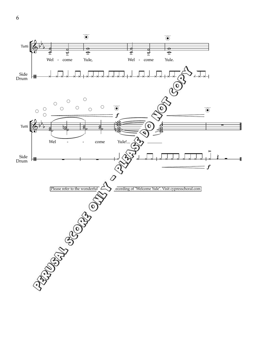 Welcome Yule Welcome Yule SSAA scores gallery preview page 6
