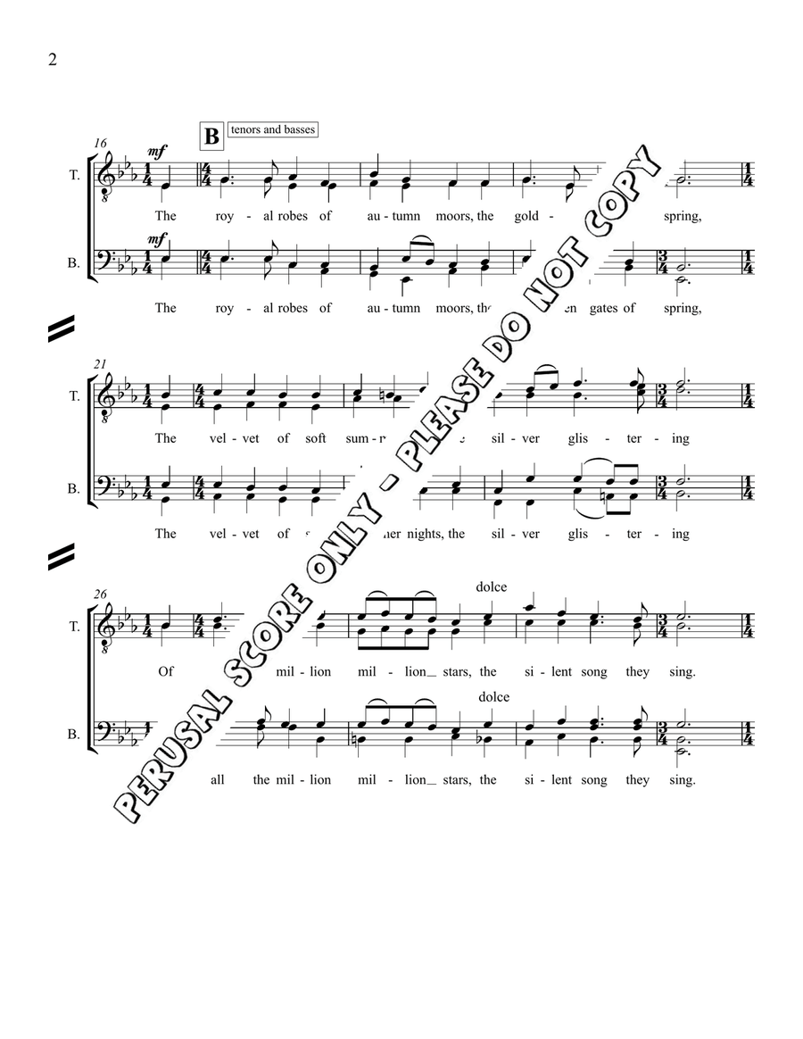 For The Common Things Of Earth 4-Part scores gallery preview page 3