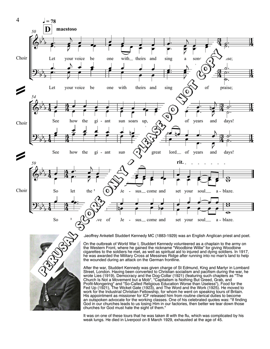 For The Common Things Of Earth 4-Part scores gallery preview page 5