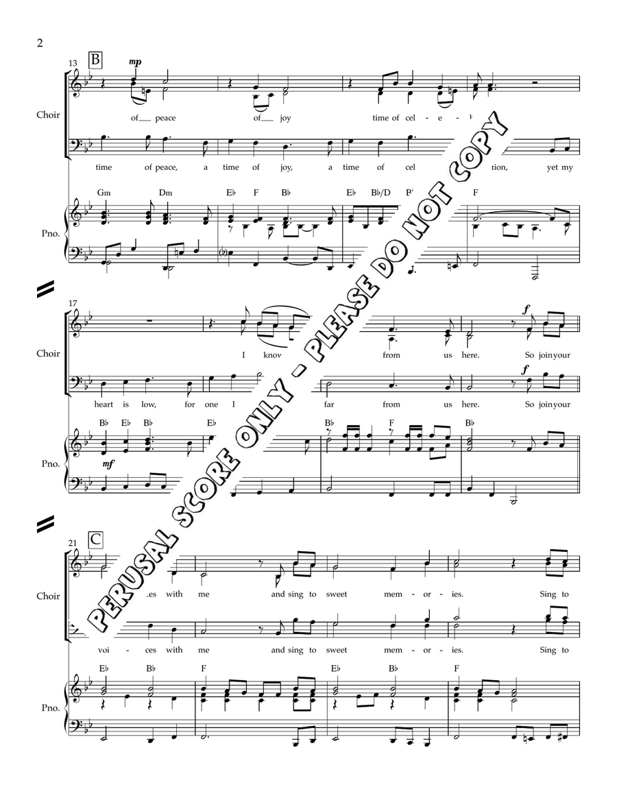 On The Eve Of Christmas Day 4-Part - Sheet Music page 3