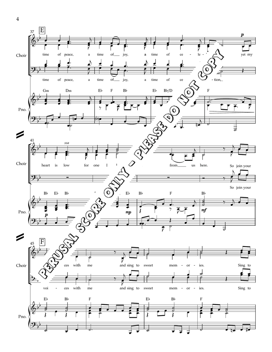 On The Eve Of Christmas Day 4-Part - Sheet Music page 5