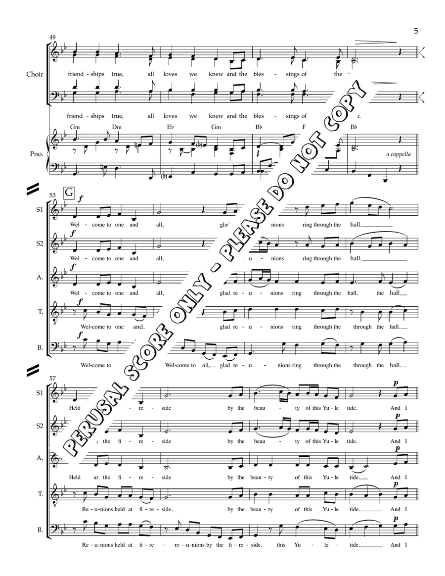 On The Eve Of Christmas Day 4-Part - Sheet Music page 6