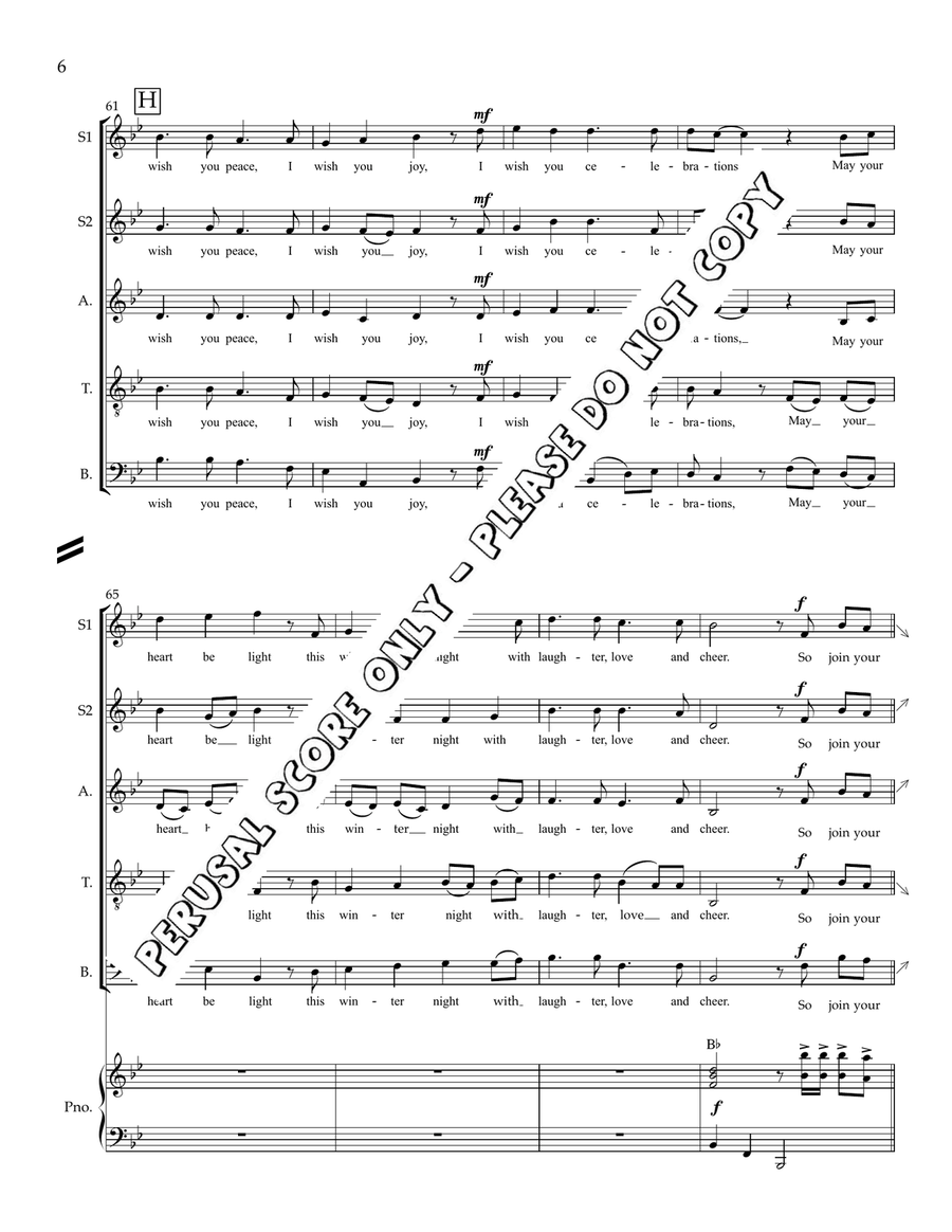 On The Eve Of Christmas Day 4-Part - Sheet Music page 7
