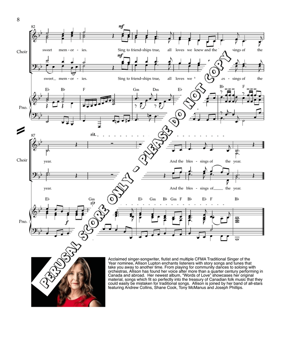 On The Eve Of Christmas Day 4-Part - Sheet Music page 9