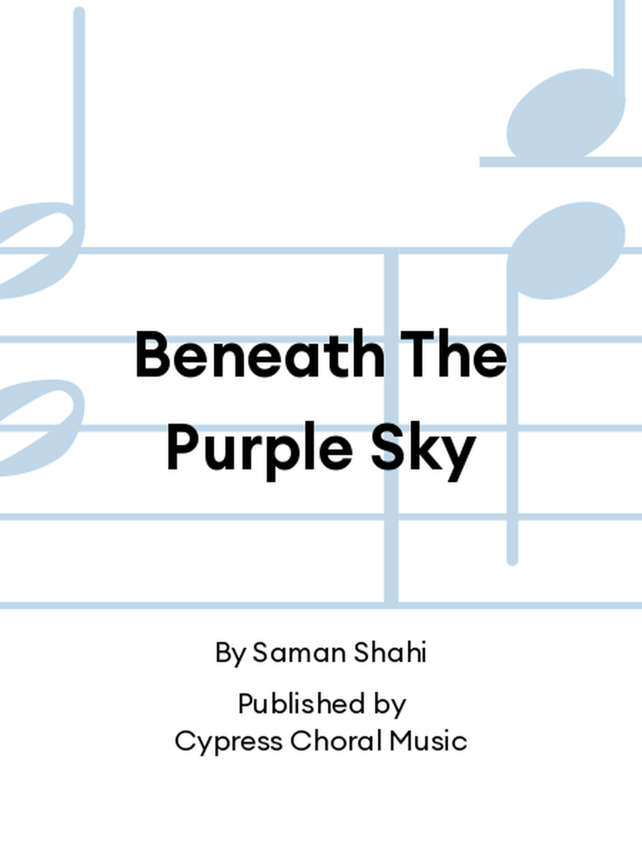Beneath The Purple Sky Beneath The Purple Sky 4-Part scores gallery preview page 1