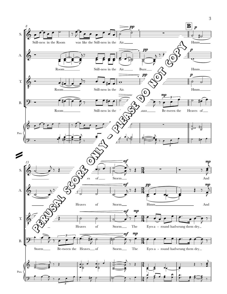 I Heard A Fly Buzz I Heard A Fly Buzz Divisi scores gallery preview page 3