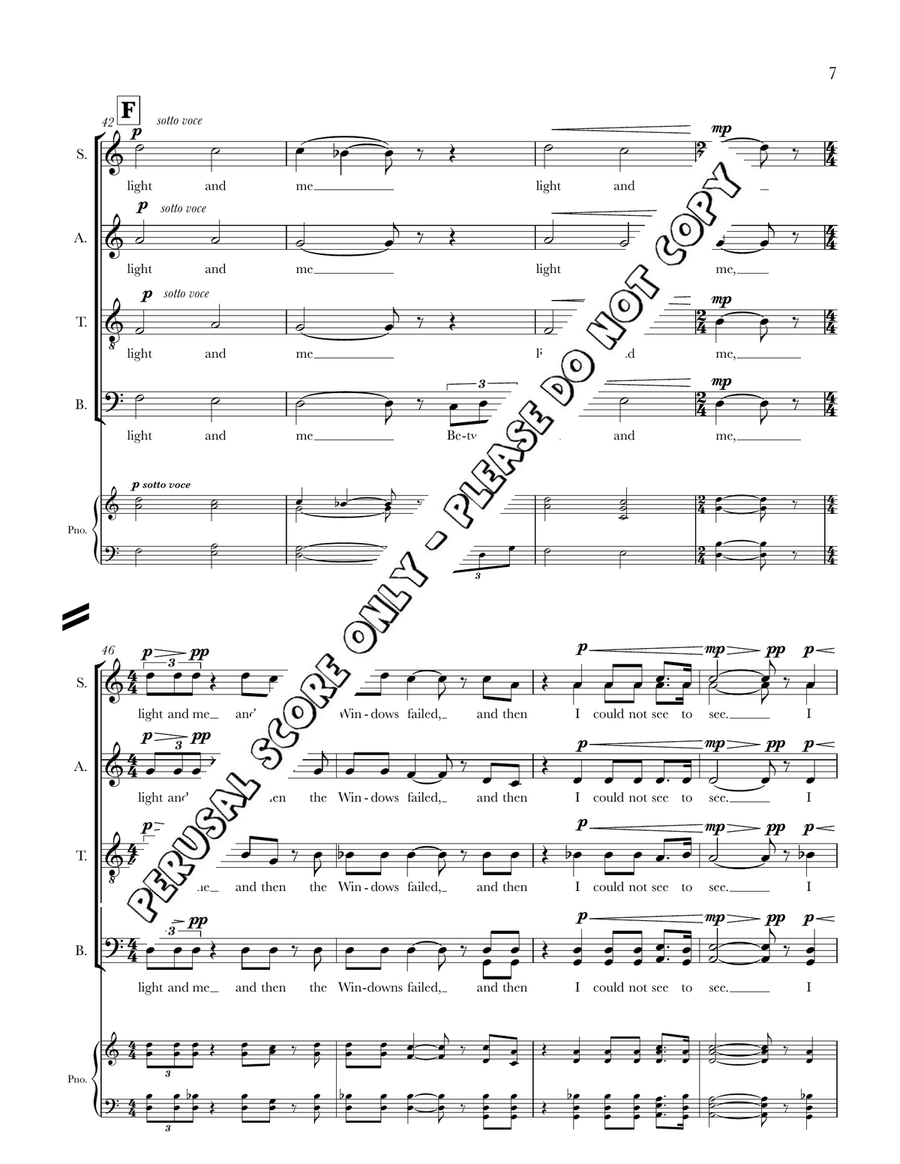 I Heard A Fly Buzz I Heard A Fly Buzz Divisi scores gallery preview page 7