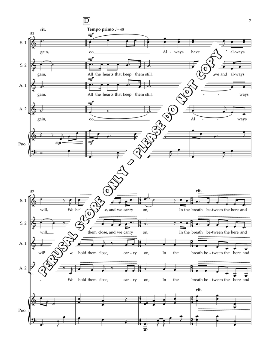 The Breath Between The Breath Between SSAA scores gallery preview page 8