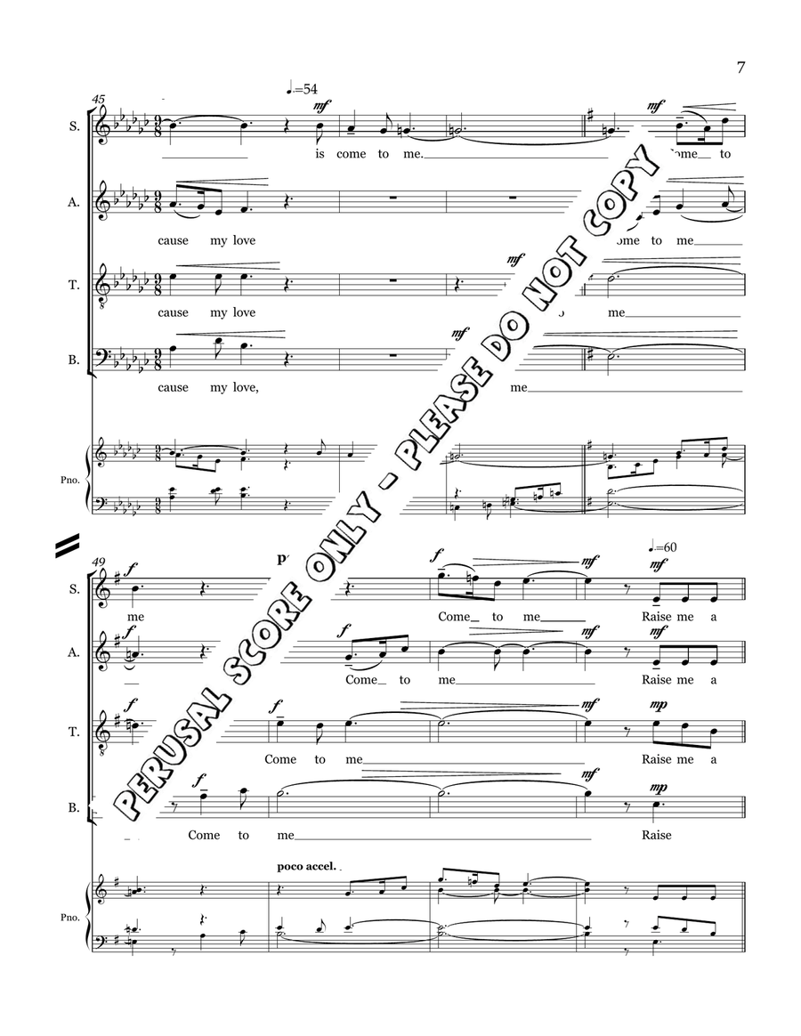 My Heart Is Like A Singing Bird 4-Part scores gallery preview page 8