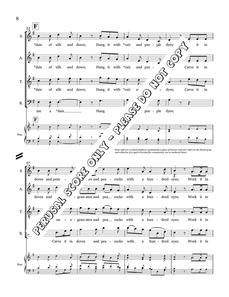 My Heart Is Like A Singing Bird 4-Part scores gallery preview page 9