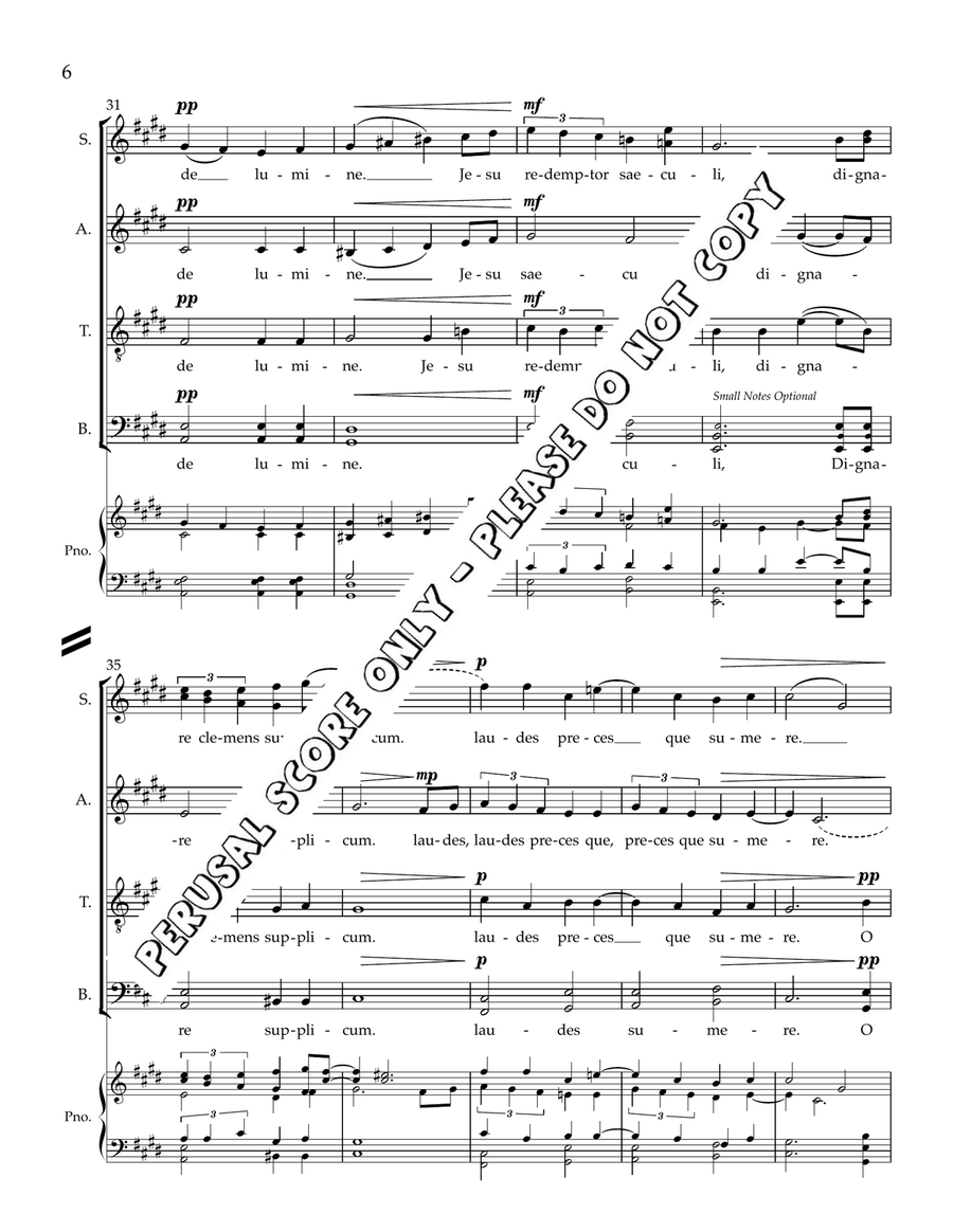 O Nata Lux O Nata Lux A Cappella scores gallery preview page 6