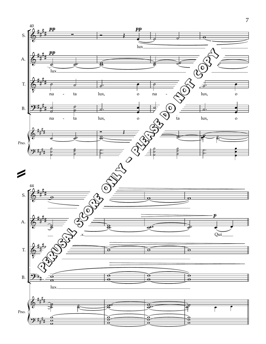 O Nata Lux O Nata Lux A Cappella scores gallery preview page 7