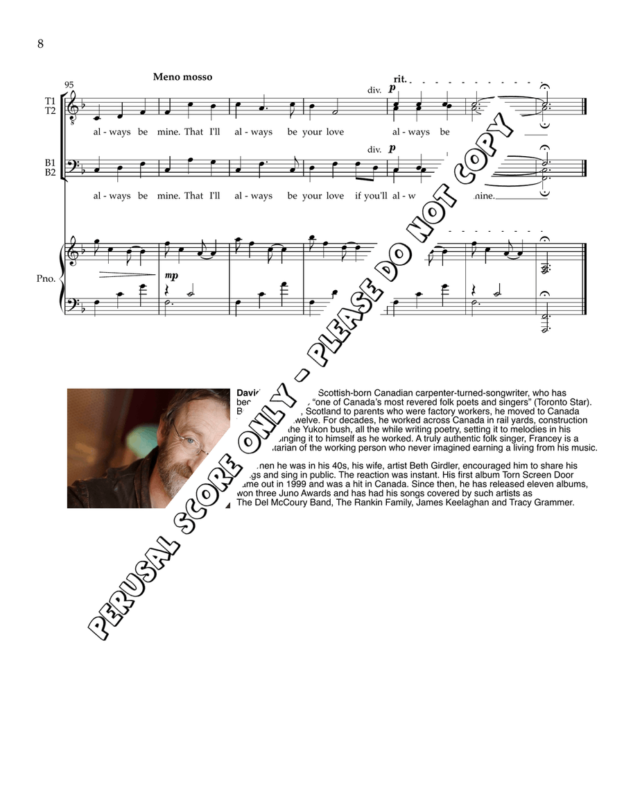 Snow 4-Part - Sheet Music page 8