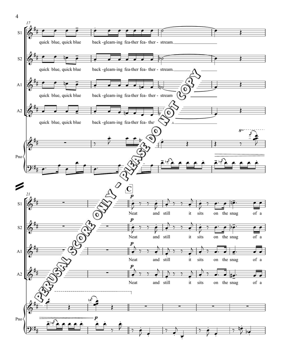 Kingfisher SSAA - Sheet Music page 4