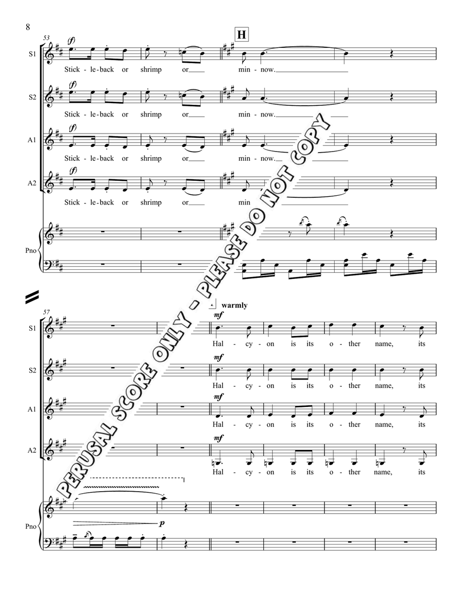 Kingfisher SSAA - Sheet Music page 8