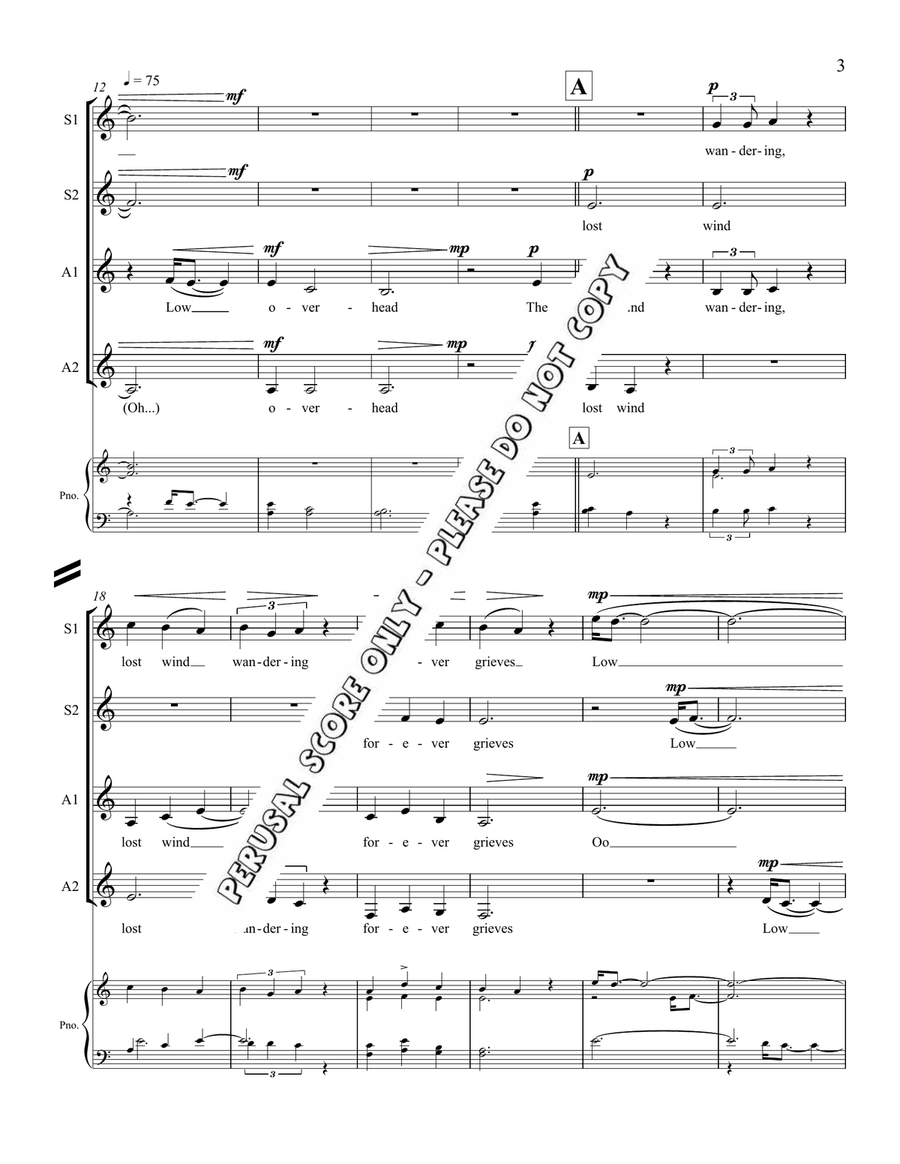 Mossess SSAA - Sheet Music page 3
